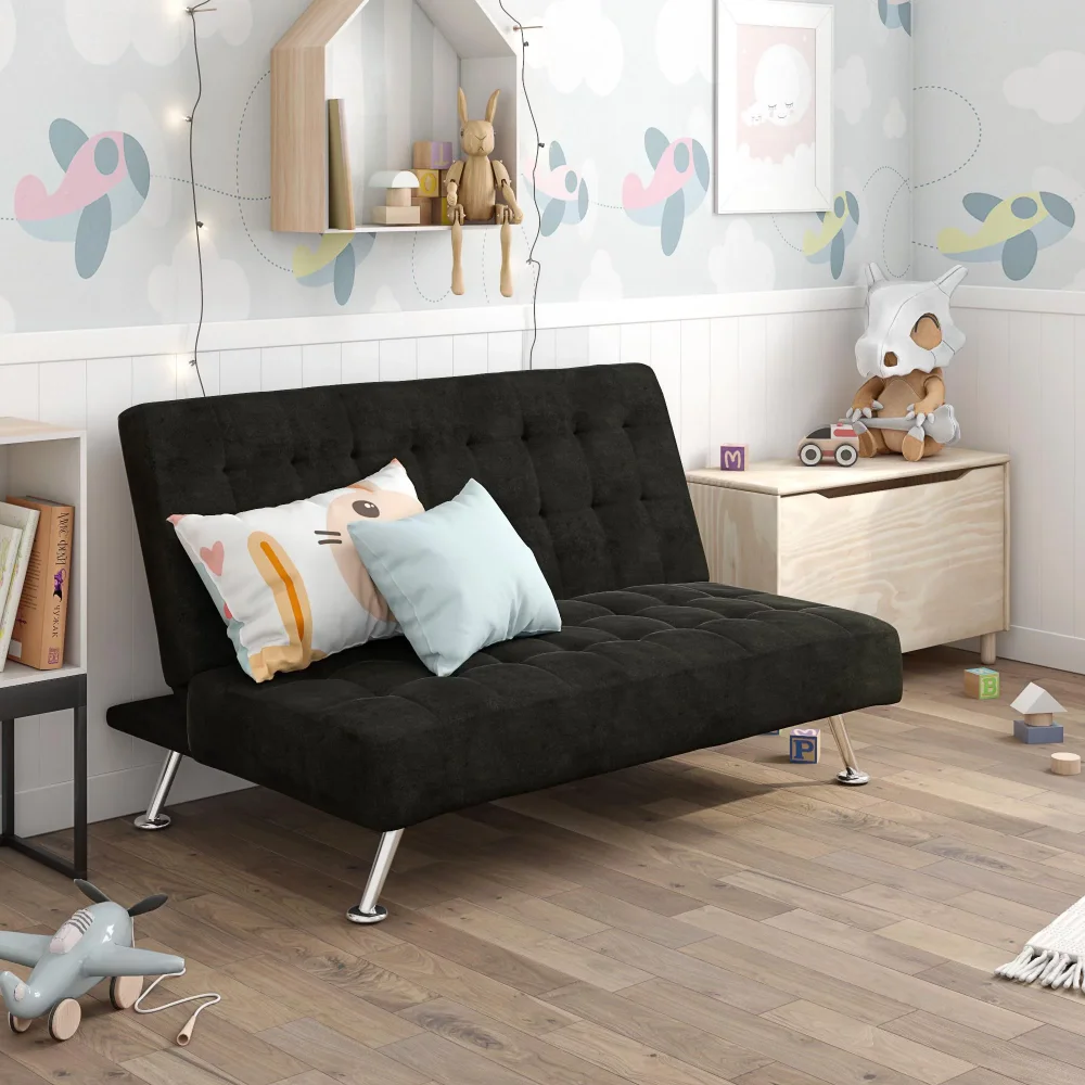 DHP Milo Детский диван-футон, мебель для гостиной, диваны, Черный . ' - ' . 0
