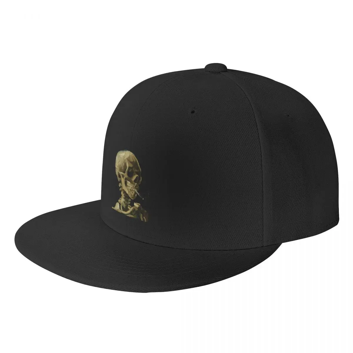 Винсент Ван Гог - Череп скелета с горящей сигаретой, бейсболка, спортивные кепки, одежда для гольфа, шляпа для девочек, мужская . ' - ' . 0