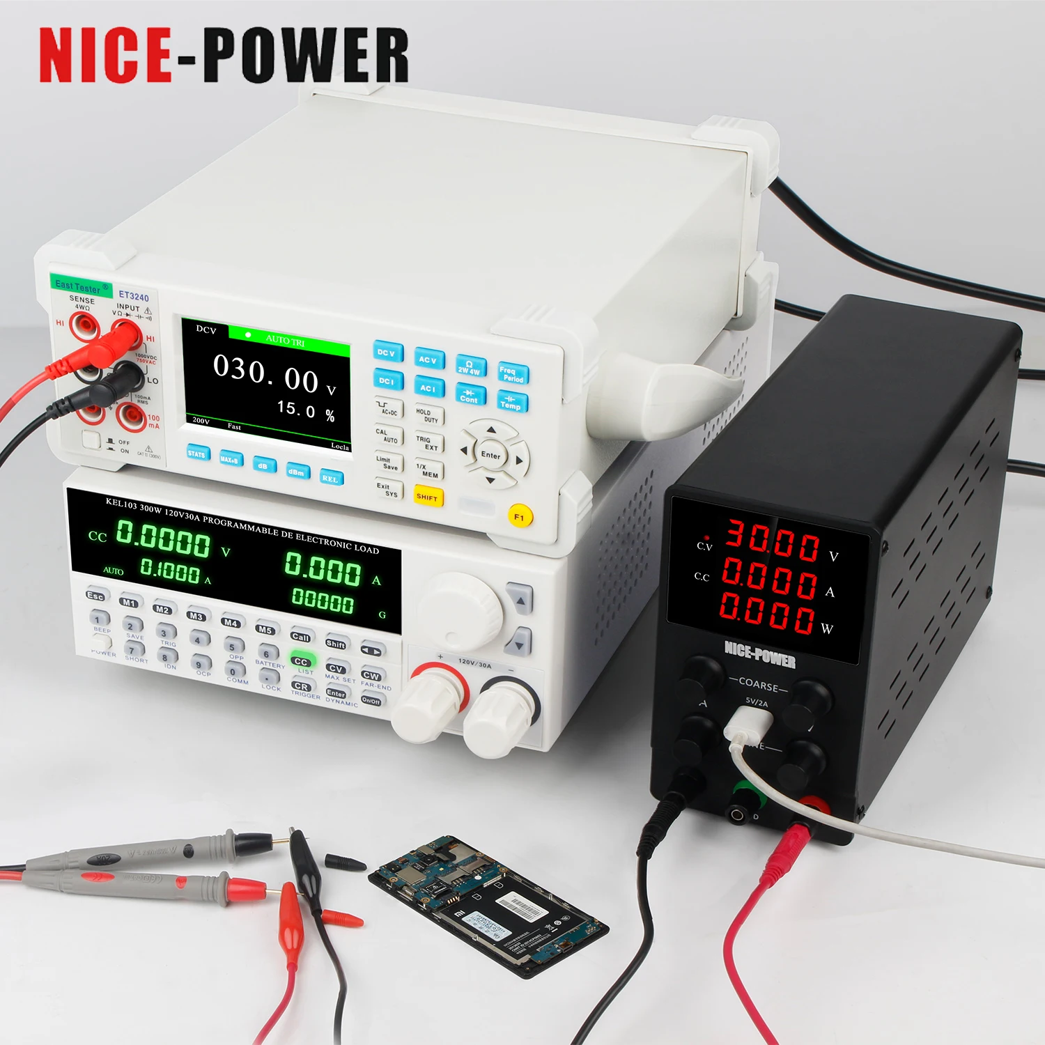Регулируемый источник питания постоянного тока NICE-POWER 30V10A, Переменный регулятор напряжения, Импульсный лабораторный стенд, источник питания для ремонта мобильных телефонов . ' - ' . 0