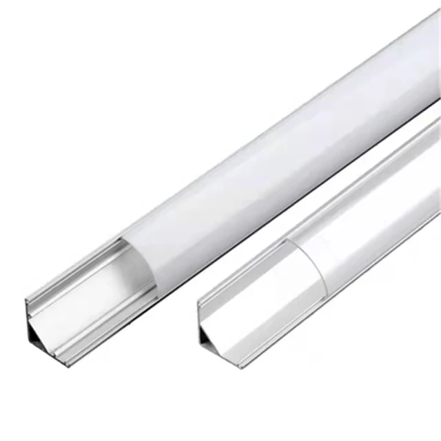 1-28 шт. /лот perfil aluminio led Угловой Алюминиевый профиль, Держатель канала для светодиодной ленты, светильник для барной стойки, Кухонный шкаф . ' - ' . 2