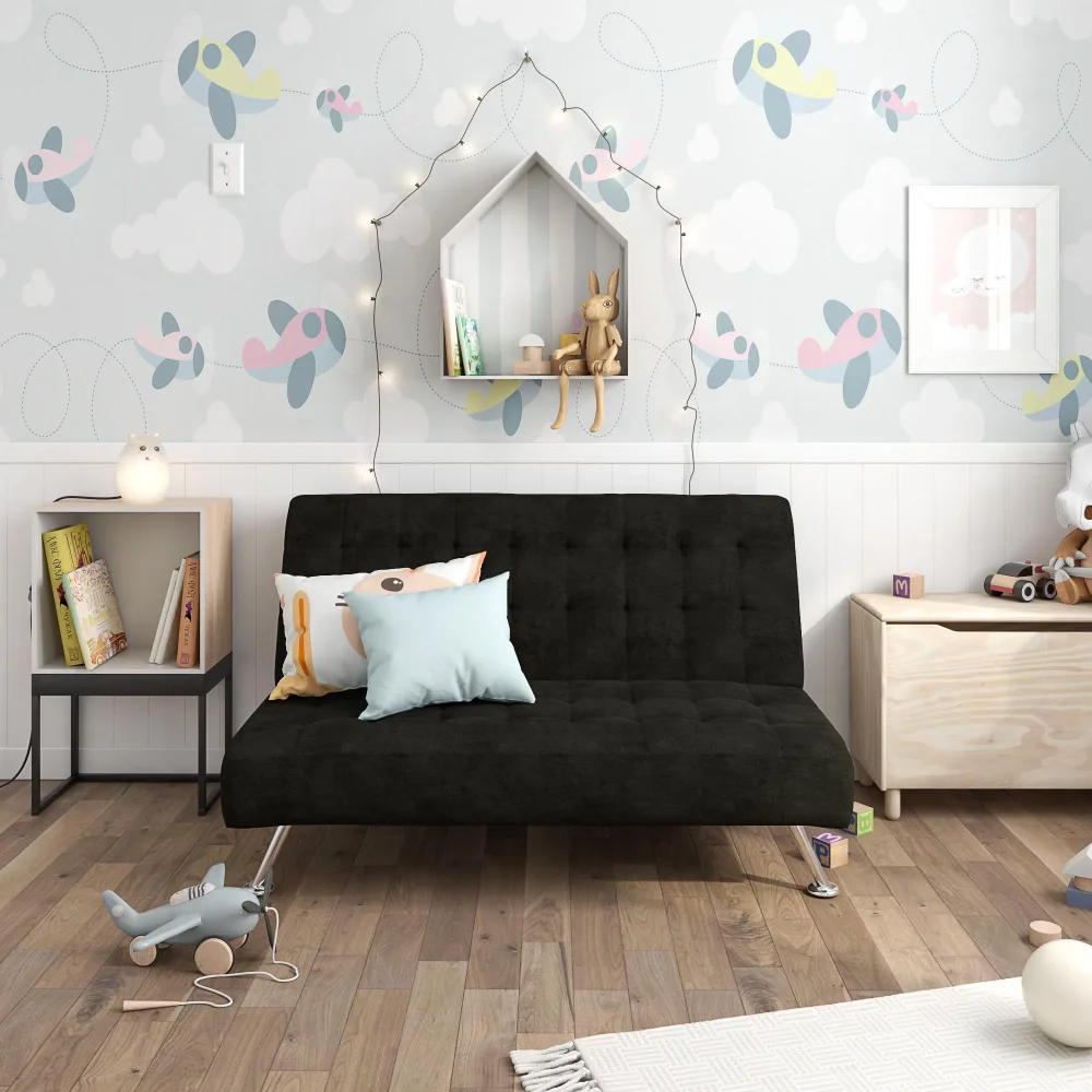 DHP Milo Детский диван-футон, мебель для гостиной, диваны, Черный . ' - ' . 2
