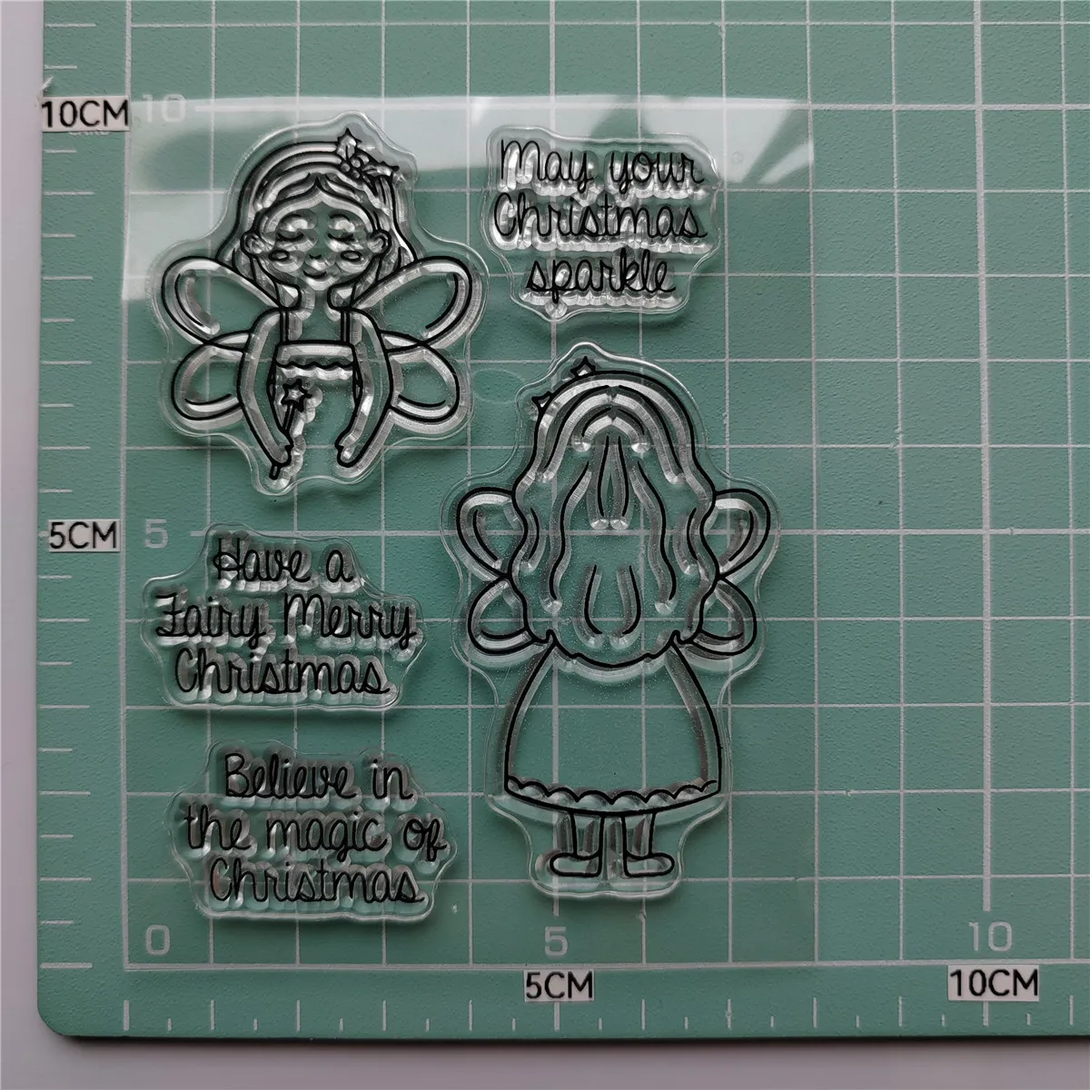 DzIxY Elf Girl Прозрачные штампы и металлические штампы для изготовления открыток Набор прозрачных печатей Трафареты для тиснения бумаги Поделки . ' - ' . 2