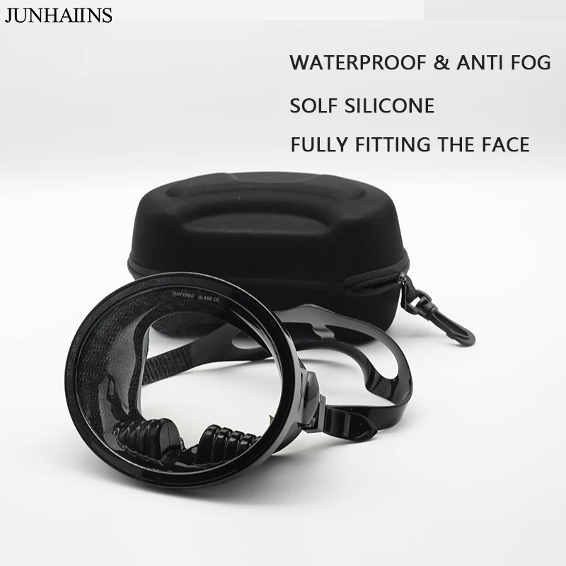 Профессиональные маски для дайвинга JUNHAIINS, наборы для подводного плавания для мужчин, силиконовые юбки для взрослых, очки для дайвинга с защитой от запотевания, снаряжение для подводного плавания . ' - ' . 2