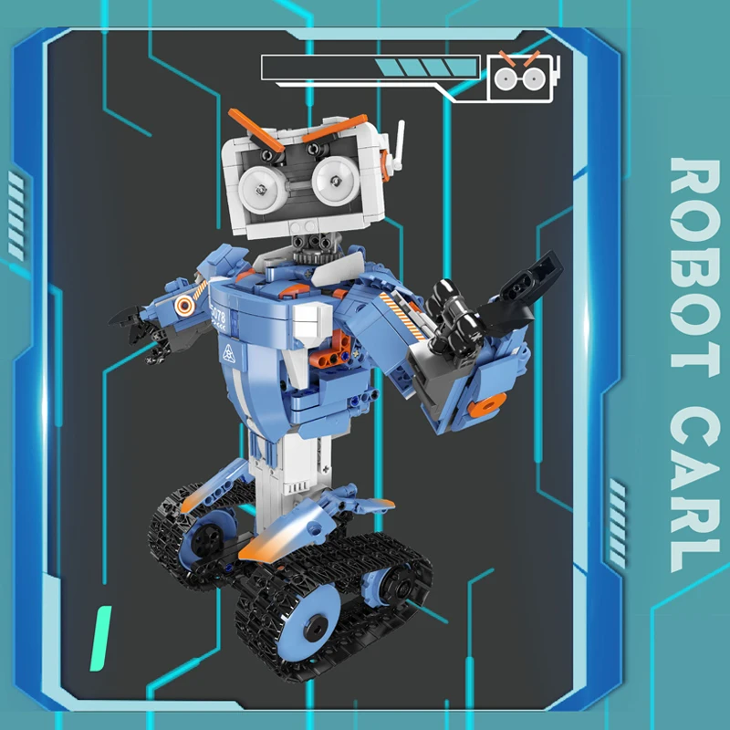 Строительный блок технического робота Mould King 15078, Радиоуправляемый робот Carl с пятью двигателями, игрушки для детей, Рождественские подарки . ' - ' . 2