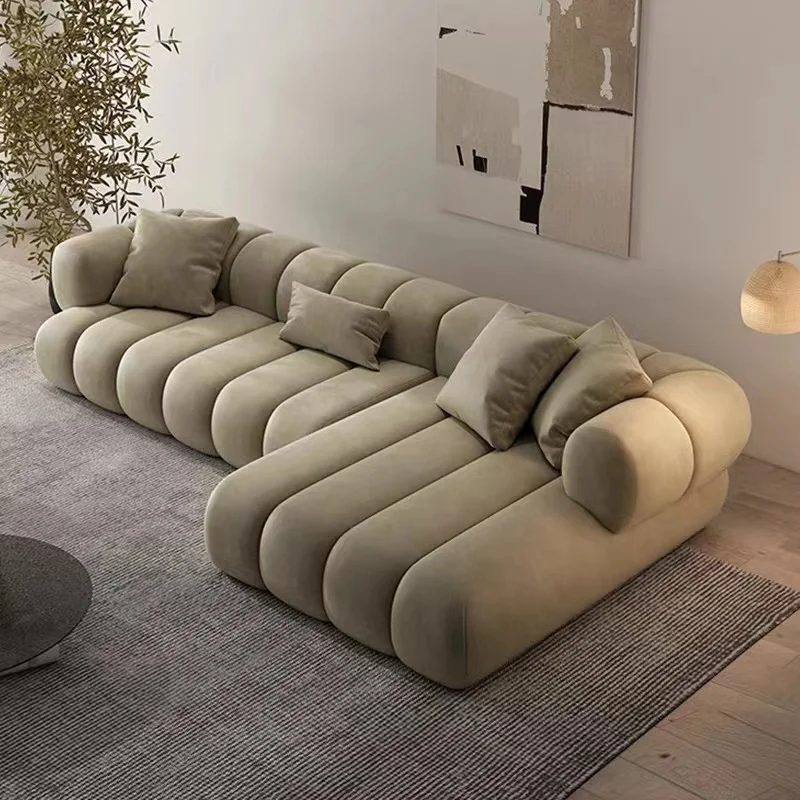 Угловой диван для гостиной с секцией пола Современный Дизайнерский Европейский Диван Для Гостиной . ' - ' . 3