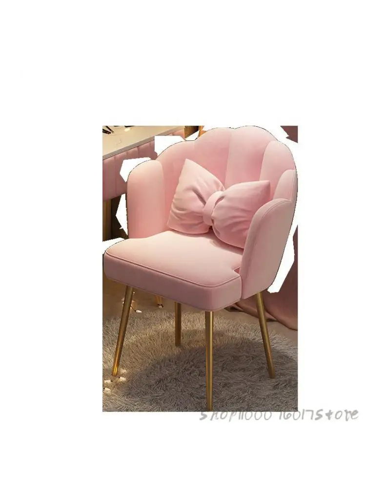 Туалетный столик стул для макияжа в спальне home girl cute net red ins Скандинавская спинка туалетный столик маникюрный стул . ' - ' . 4