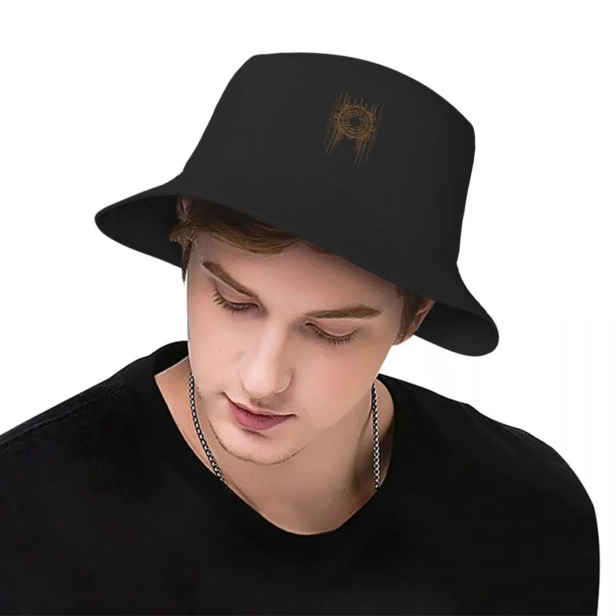 Новый элегантный винтажный дизайн в стиле ар-деко на черном фоне с мерцающим золотом, панама, рыбацкие кепки, милая женская кепка для мужчин . ' - ' . 5