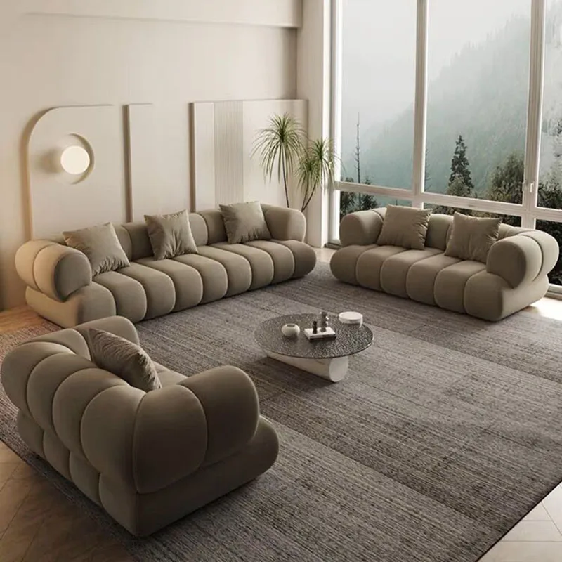 Угловой диван для гостиной с секцией пола Современный Дизайнерский Европейский Диван Для Гостиной . ' - ' . 5