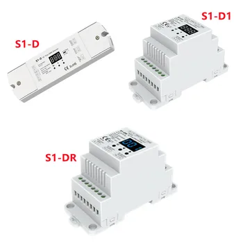 1/2-канальный DMX цифровой симисторный диммер DMX512/1990 подает сигнал на выход переменного тока с фазным отключением для управления светодиодными приводными лампами Traic dimmable LED