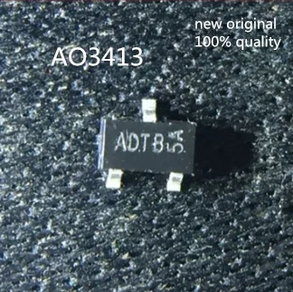 10ШТ AO3413 AO3413 Совершенно новый и оригинальный чип IC ADTB SOT23-3