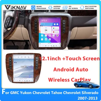 12,1-дюймовый Автомобильный Радиоприемник Для GMC Yukon Chevrolet Tahoe Chevrolet Silverado 2007-2013 Обновление Android Auto CarPlay Стерео GPS Головное Устройство