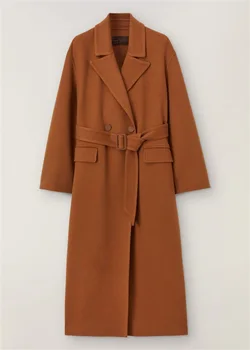 2023 шерстяное кашемировое женское короткое длинное пальто на заказ