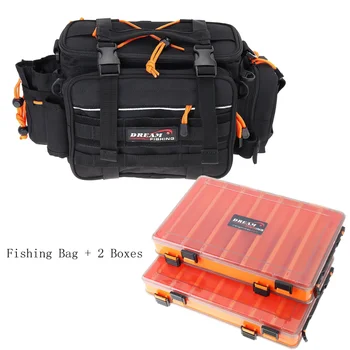 29 x 22 x 18 см, многофункциональная сумка-мессенджер для рыболовных снастей на поясе с 2 двусторонними приманками, удобная коробка