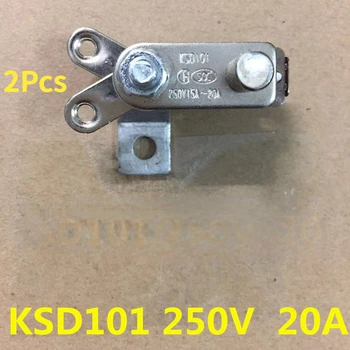 2шт универсальных аксессуаров KSD101 250V 20A для электрического реле давления термостата рисоварки