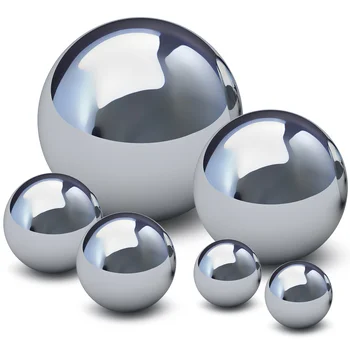 6 Шт Садовый Отражатель Наружный декор Зеркальные шары с полым отражением из нержавеющей стали