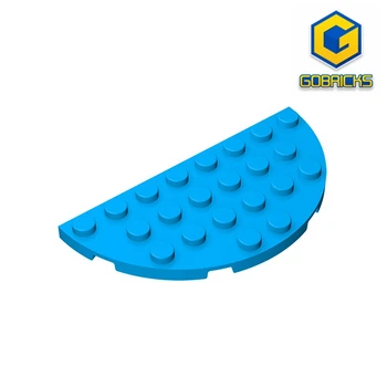 Gobricks GDS-706 Пластина с Круглым углом 4x8 Двойная совместима с lego 22888 детские Развивающие Строительные блоки 