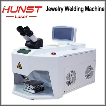 HUNST 200W Jewelry Laser Spot Welding Machine Лазерная Пайка С HD CCD Микроскопом для Золотых Серебряных Цепочек, Подвесных Зубных Протезов