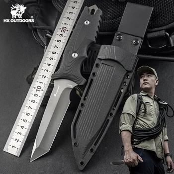 Hx Outdoors Jungle Knife, тактические охотничьи ножи для выживания, спасательные ножи в подарок, лезвие Edc 440C, полипропиленовая ручка с АБС-оболочкой, прямая поставка