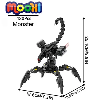 MOC1153 430шт Серия Ужасов MOC Horizon Mech Monster Etcher Строительный Блок Развивающие Игрушки Для Детей Подарок Друзьям В Сборе