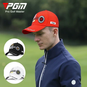 PGM Мужская Быстросохнущая Солнцезащитная кепка для гольфа с защитой от ультрафиолета, мужская Модная кепка для гольфа с вышивкой, Регулируемые кепки с козырьками, отводящими влагу от пота