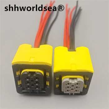 shhworldsea 6-контактный автомобильный электрический разъем Герметичные розетки для грузовых автомобилей 2-1418469-1