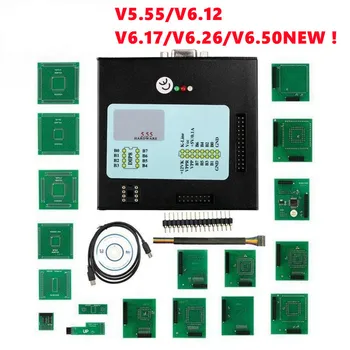 V5.55 XPROG-M V6.50 V6.26 Полный адаптер Автоматический Программатор настройки микросхем ECU Xprog M 5.55 6.12 6.26 6.50 Металлическая коробка X-PROG