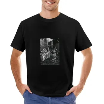 Yard Altar - черно-белая футболка, футболка blondie, черная футболка, мужская футболка оверсайз