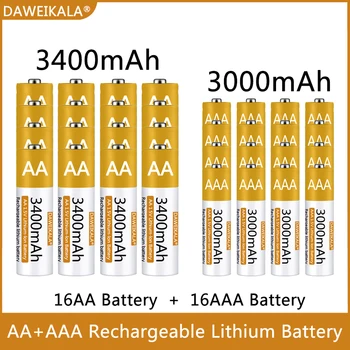 Батарея AA / AAA 1,5 В Полимерный литий-ионный аккумулятор AA / AAA Аккумулятор для мыши с дистанционным управлением маленький вентилятор Электрическая игрушка