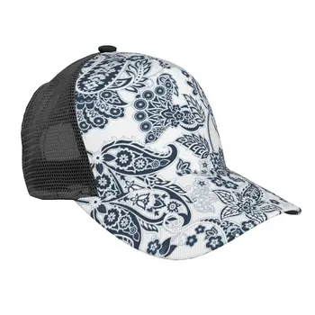 Бейсбольная кепка с 3D принтом Пейсли и изогнутыми полями, Повседневная Солнцезащитная Шляпа для Мужчин и Женщин