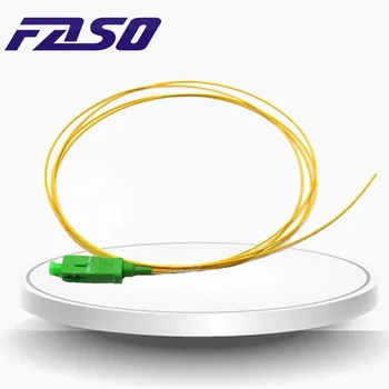 [Бесплатная Доставка] FASO 50шт 2-метровая Волоконно-оптическая косичка SC APC SM G652D SX Core 3.0 мм Косичка LSZH Желтая Куртка