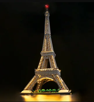 В наличии Новая 1,5 М Эйфелева Башня 10307 10001шт Парижская Башня Архитектурная Модель Строительный Блок Световой Комплект Для Взрослых Детей Игрушка В Подарок