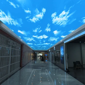 Голубое небо белое облако рекламный проекционный свет открытый парк наземная плавающая прогулочная карта креативный логотип gobo projector
