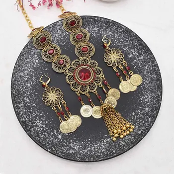 Золотое ожерелье с кисточками в богемном стиле, этнический набор украшений Earnail, подарок на день рождения для женщин, праздничные украшения