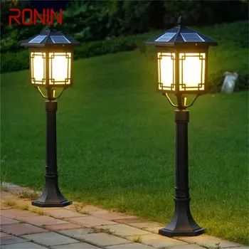 Классическая уличная лампа для газона RONIN, светодиодный Водонепроницаемый Электрический дом для украшения сада на дорожке виллы
