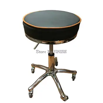 Косметический стул, вращающийся подъемный барный стул, универсальное колесо, табурет для техника, табурет для косметолога, парикмахерский табурет для маникюрши