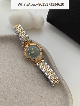 Круглая стальная лента в римском масштабе, контрастный цвет, нишевые модные женские кварцевые часы