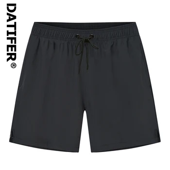 Летние плавательные шорты бренда Datifer, мужские однотонные пляжные брюки, спортивная одежда для тренировок в тренажерном зале, Дышащая сетчатая подкладка, одежда для бега