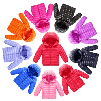 Модные детские куртки для мальчиков и девочек, осенние теплые пуховики с капюшоном, парка для подростков, детские зимние куртки, верхняя одежда