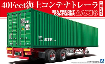 Морской грузовой контейнер AOSHIMA 1:32 40 футов 05290, Ограниченная серия, Набор моделей для статической сборки, Игрушки в подарок