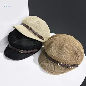 Мужская шляпа таксиста с простым ремнем, кепка старушки, кепка маляра для женщин и мужчин
