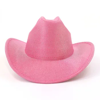 Новая ковбойская шляпа, стильная джазовая фетровая шляпа, модный шерстяной цилиндр для мужчин и женщин