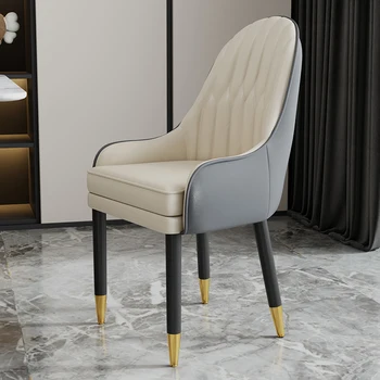 Подушка для спальни, обеденные стулья, Деревянный кожаный туалетный столик для гостиной, кресло для отдыха с дизайнерской опорой для спины, металлическая мебель Cadeira