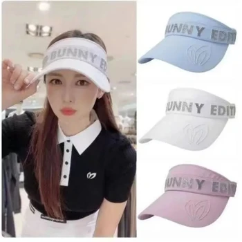 Шляпа для гольфа С блестками, впитывающая пот, солнцезащитная кепка с длинными полями, кепка для гольфа, женская регулируемая кепка для гольфа